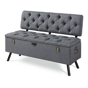 Kufer Malmöhus 110x48x75cm ciemnoszary [en.casa]