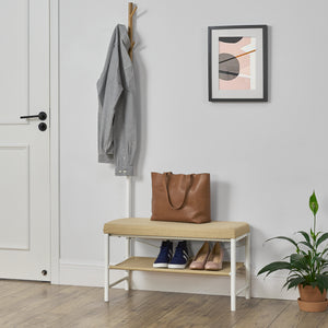 Ławka z półką na buty Rjukan Beige pro.tec