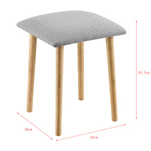Stołek Gera 45,5 x 36 x 36 cm Tapicerowany w różnych kolorach en.casa