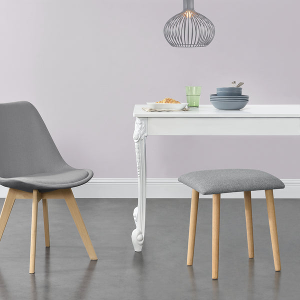 Stołek Gera 45,5 x 36 x 36 cm Tapicerowany w różnych kolorach en.casa