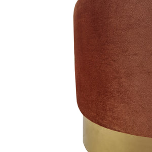 Taboret Larvik 40x40 cm aksamitny [en.casa]