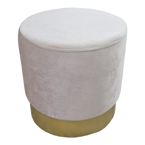 Taboret Larvik 40x40 cm aksamitny [en.casa]