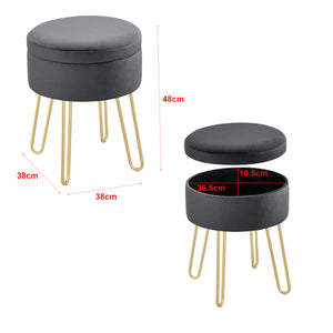 Stołek Siders 48x38x38 cm rama MDF/metal różne kolory kolory en.casa