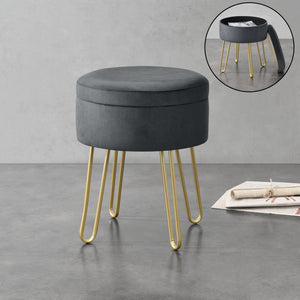 Stołek Siders 48x38x38 cm rama MDF/metal różne kolory kolory en.casa