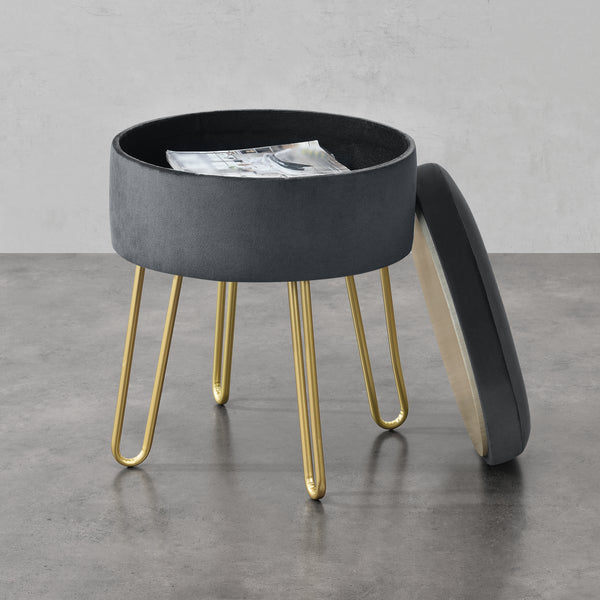 Stołek Siders 48x38x38 cm rama MDF/metal różne kolory kolory en.casa