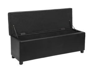 Siedzisko skrzynia Bukit 118x37x43 cm skóra ekologiczna [en.casa]