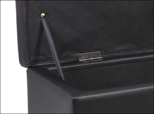 Siedzisko skrzynia Bukit 118x37x43 cm skóra ekologiczna [en.casa]