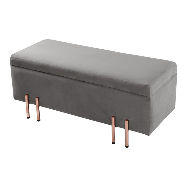 Aksamitna skrzynia do siedzenia Dals [en.casa]