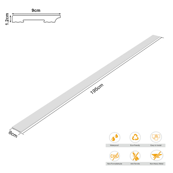 Listwy przypodłogowe Coevorden Set White [neu.haus]