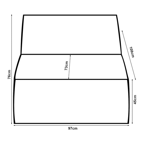 Moduł sofy Hurvas [en.casa]