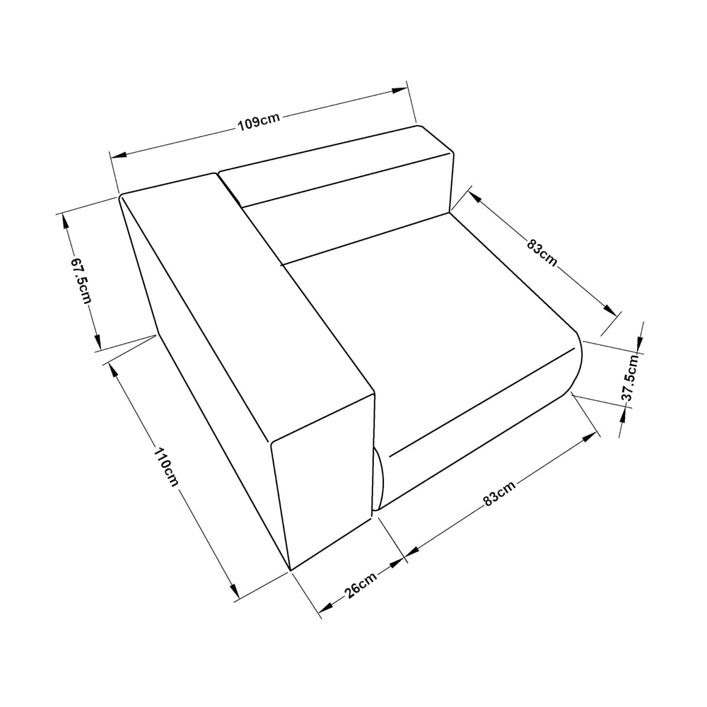 Moduł sofy Suldal [en.casa]