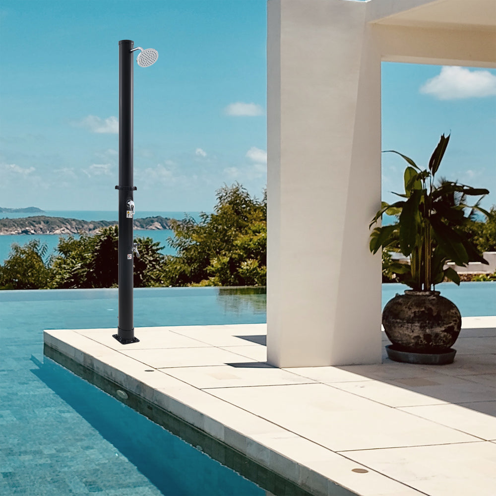 Prysznic solarny Frerievn z deszczownicą 215 cm 18L [casa.pro]