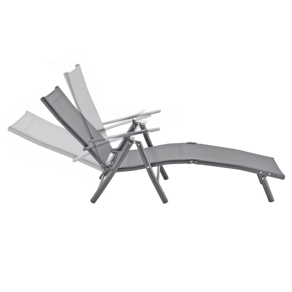 Leżak Alborea z podłokietnikami różne kolory en.casa