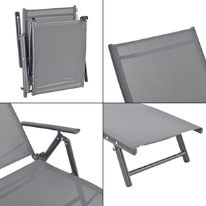 Leżak Alborea z podłokietnikami różne kolory en.casa