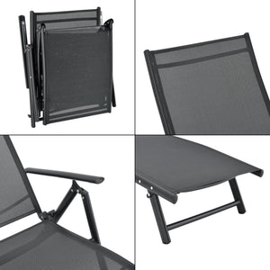 Leżak Alborea z podłokietnikami w różnych kolorach kolory en.casa