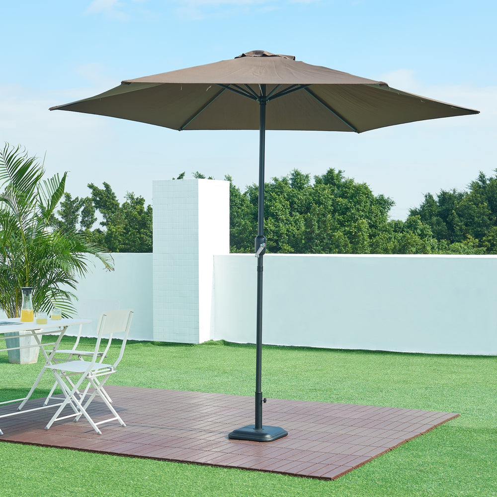 Stojak na parasol Biccari betonowy czarny [casa.pro]