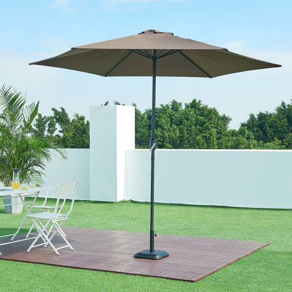 Stojak na parasol Biccari betonowy czarny [casa.pro]