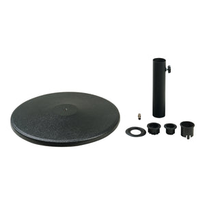 Stojak na parasol Bionaz betonowy czarny [casa.pro]