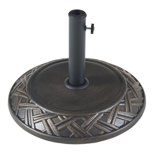 Stojak na parasol Bisegna betonowy Ø50x7cm 25 kg [casa.pro]