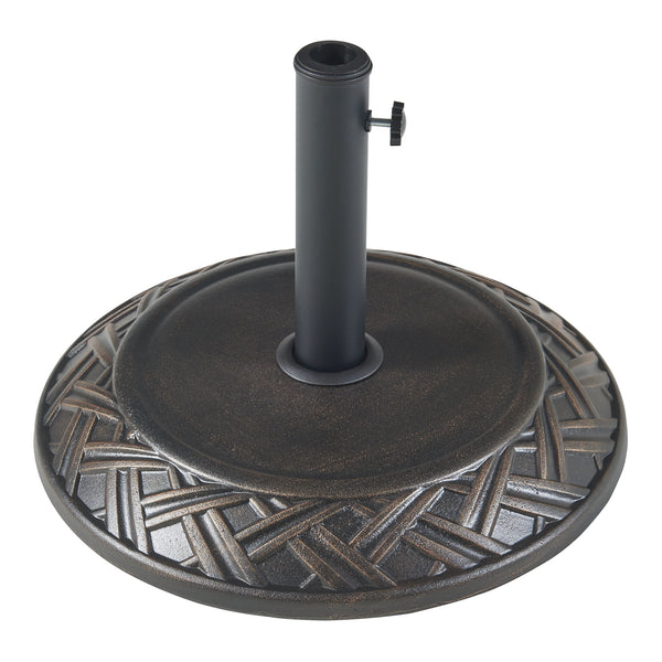 Stojak na parasol Bisegna betonowy Ø50x7cm 25 kg [casa.pro]