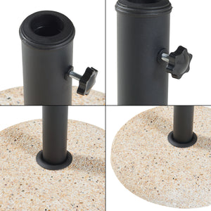 Stojak na parasol Bitritto betonowy Ø45x6 cm [casa.pro]