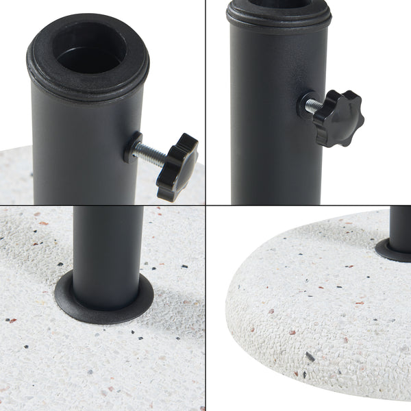 Stojak na parasol Bitritto betonowy Ø45x6 cm [casa.pro]