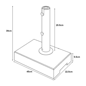 Granitowy stojak na parasole Bomba [casa.pro]
