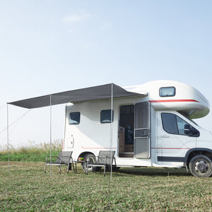 Daszek do przyczepy kempingowej Beuningen 400x240x235 cm szary [pro.tec]