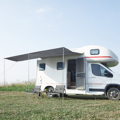 Daszek do przyczepy kempingowej Beuningen 400x240x235 cm szary [pro.tec]