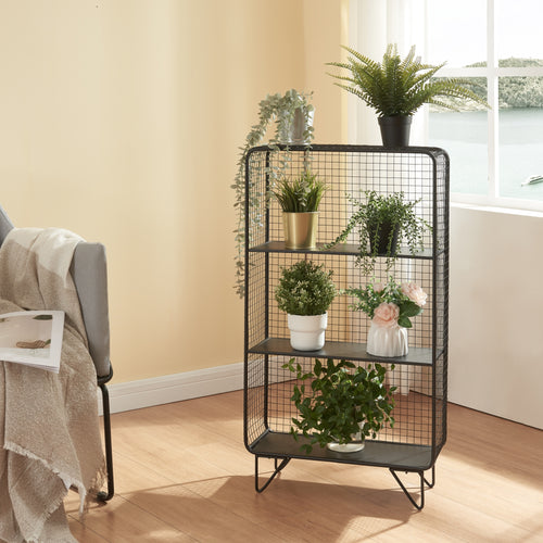 Półka stojąca Volda metal 90x50x19 cm [en.casa]