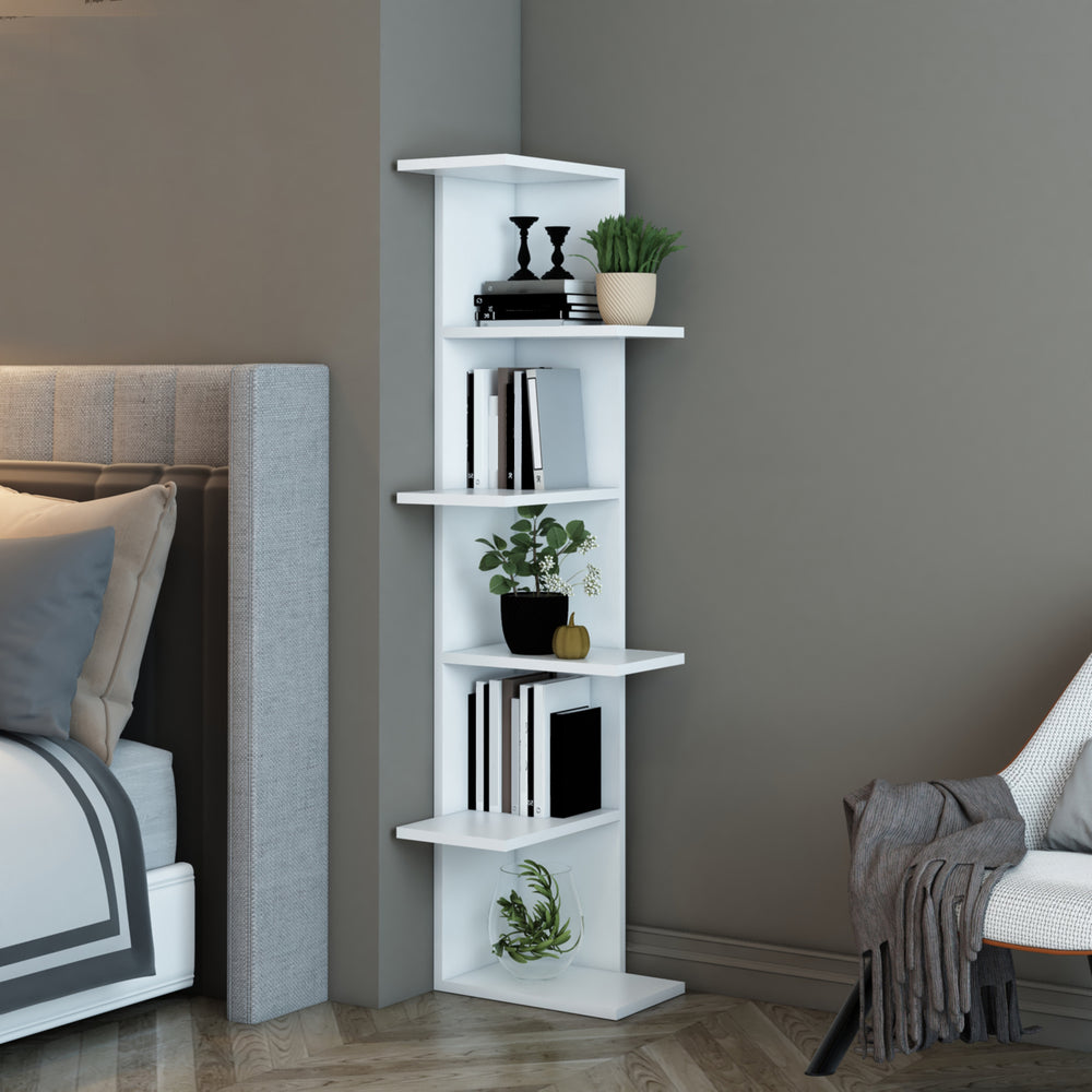 Półka stojąca Pandrup White [en.casa]