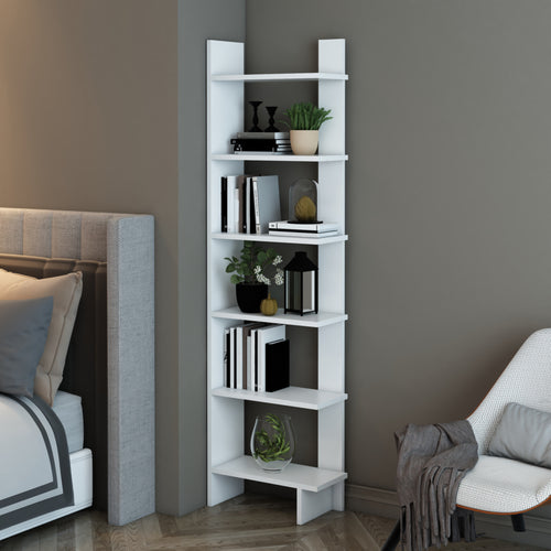 Regał Midtdjurs biały [en.casa]