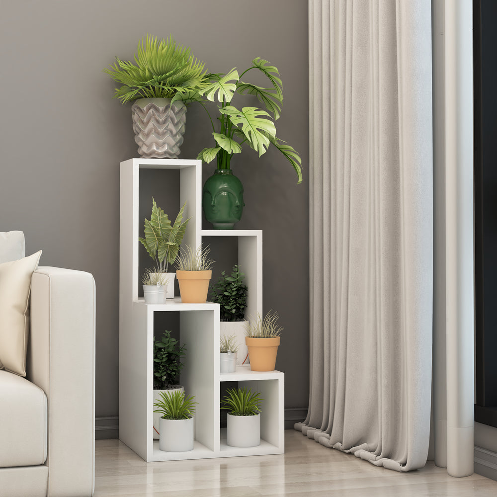 Półka stojąca Ringkøbing zestaw 2 biały [en.casa]