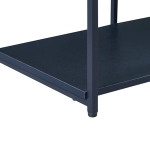 Półka stojąca Rælingen czarna [en.casa]