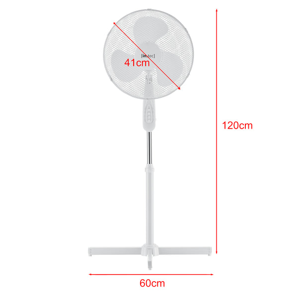 Wentylator stojący Antrim Ø 41 cm z 3 stopniami w różnych kolorach en.casa