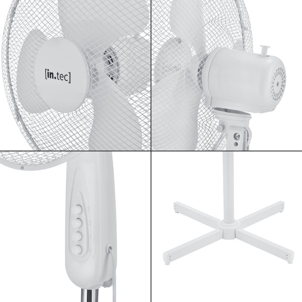 Wentylator stojący Antrim Ø 41 cm z 3 stopniami w różnych kolorach en.casa