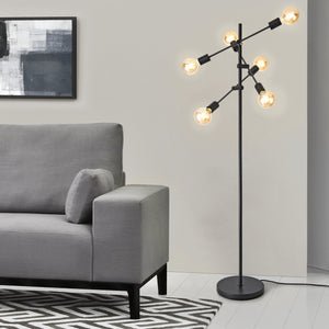 Lampa podłogowa Craigavon 154cm x 28cm czarna [lux.pro]
