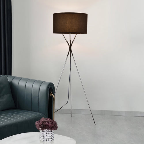 Lampa podłogowa Athlone srebrny/czarny [lux.pro]
