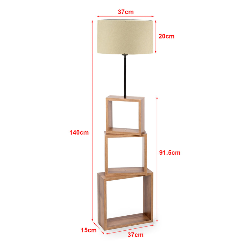 Szkic wymiarowy Lampa podłogowa Mansfield w różnych kolorach kolory [lux.pro]