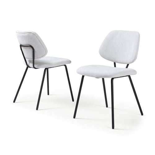 Zestaw krzeseł do jadalni z tkaniny Köma [en.casa]