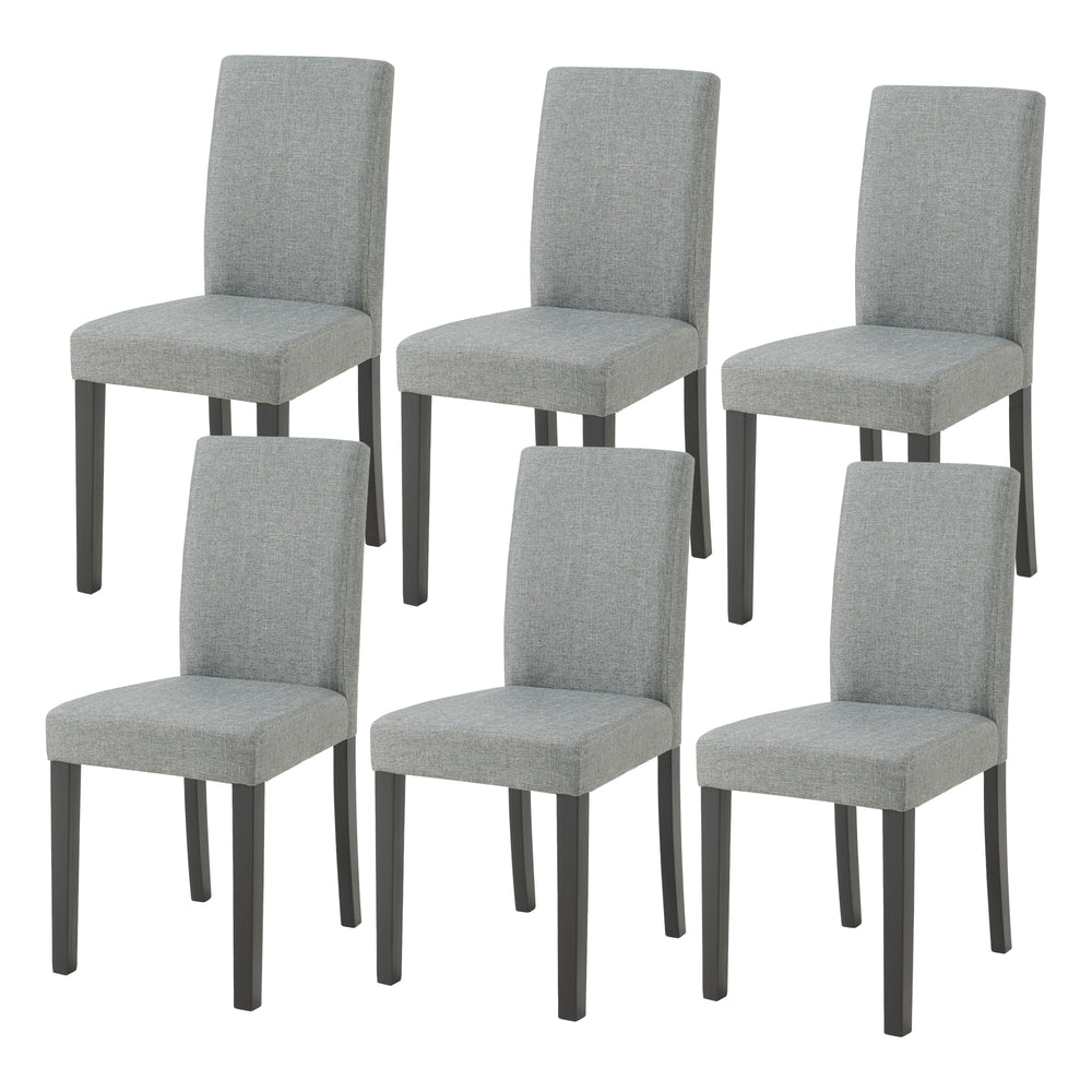 Zestaw krzeseł do jadalni Hamburg tkanina [en.casa] - premiumXL