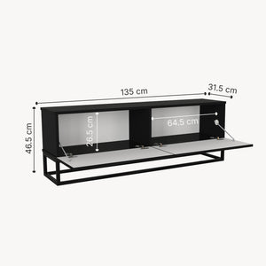 TV lowboard Verpsboga [en.casa]