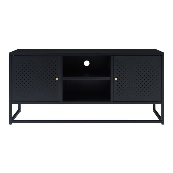 Szafka pod telewizor Janakkala stal czarna [en.casa]