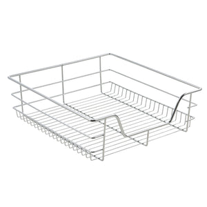 Zestaw 2 szuflad teleskopowych w różnych rozmiarach Rozmiary Stal Srebrny [en.casa]