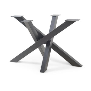 Rama stołu Umala stalowa czarna [en.casa]