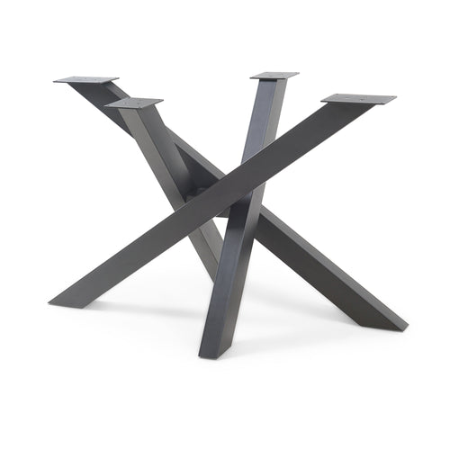 Rama stołu Umala stalowa czarna [en.casa]