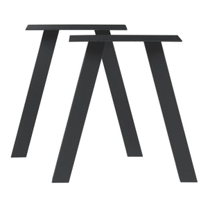 Stelaż stołu zestaw 2 szt. Heustreu czarny [en.casa]