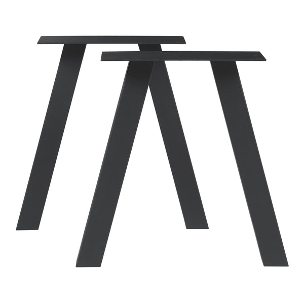 Stelaż stołu zestaw 2 szt. Heustreu czarny [en.casa]