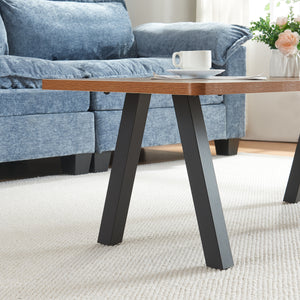 Stelaż stołu zestaw 2 szt. Heustreu czarny [en.casa]