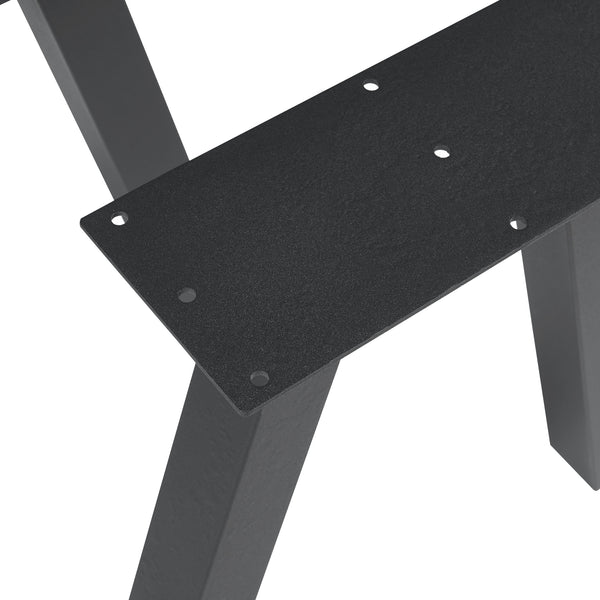 Stelaż stołu zestaw 2 szt. Heustreu czarny [en.casa]